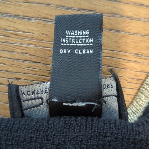 Vintage Suzelle V Neck Gold Black Argyle Sweater Size Large Long Sleeve - Picture 7 of 11